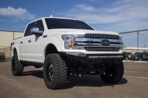 Ford F-150 Bumper - Front - Addictive Desert Designs - Stealth Fighter - Hammer Black with Satin Black panels - 2018